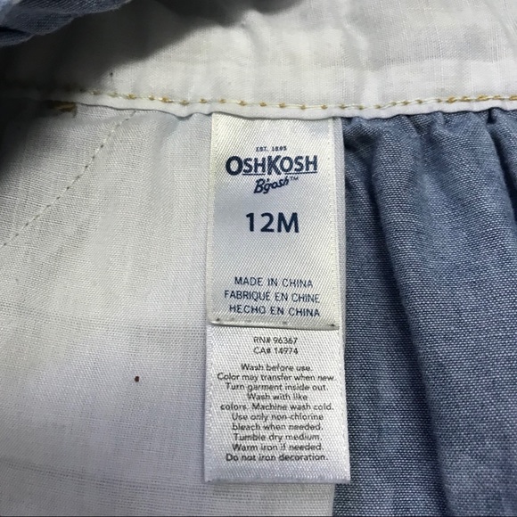 💥BOGO: Oshkosh Chambray Floral Overall Dress - Picture 4 of 4